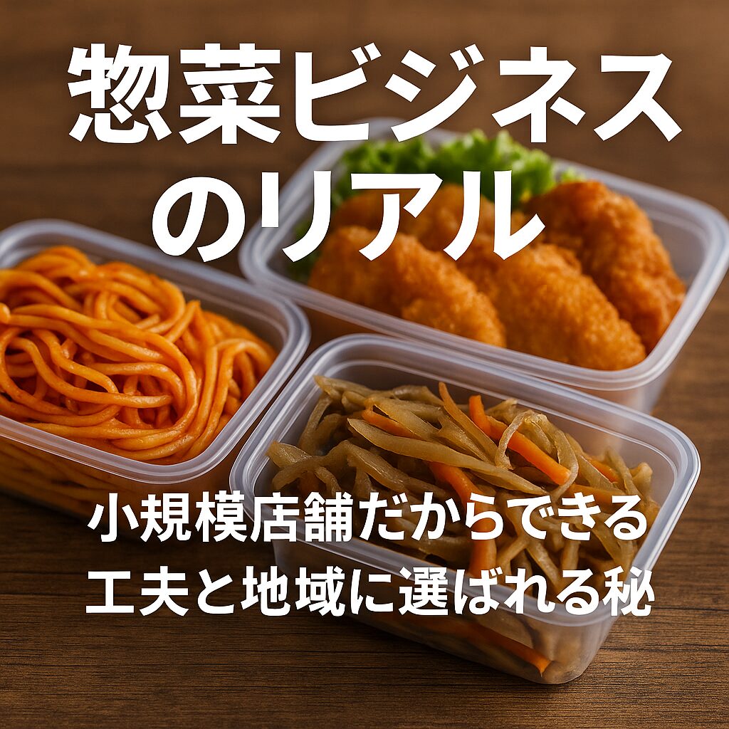 惣菜ビジネスのリアル｜小規模店舗だからできる工夫と地域に選ばれる秘訣