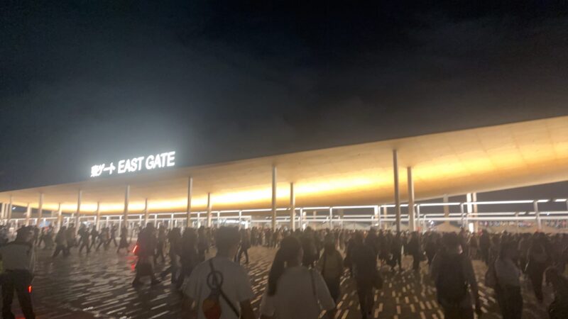 大阪万博　　東ゲート　　帰り